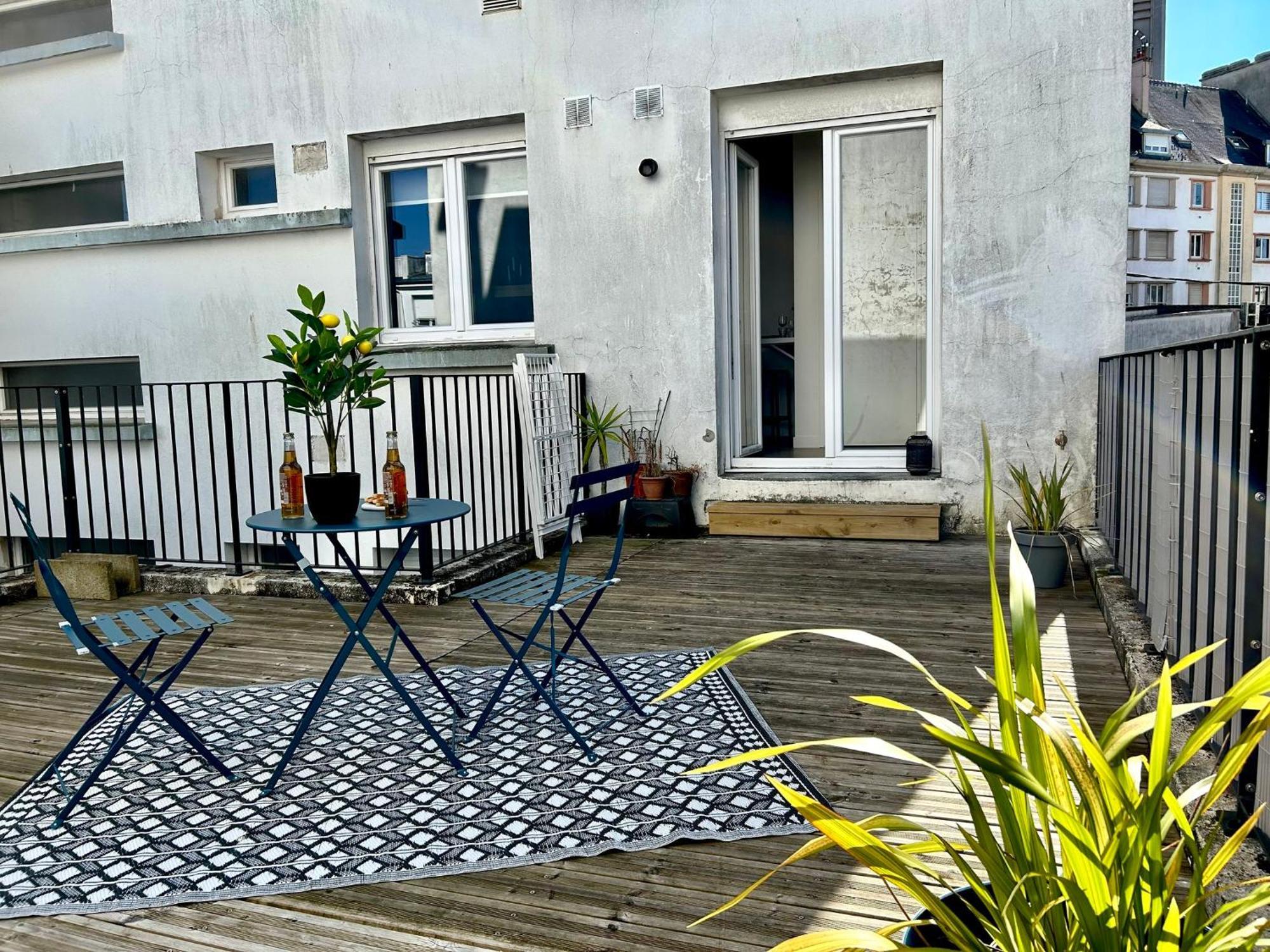 O Studio Terrasse - Centre Ville De Lorient - Gare Extérieur photo